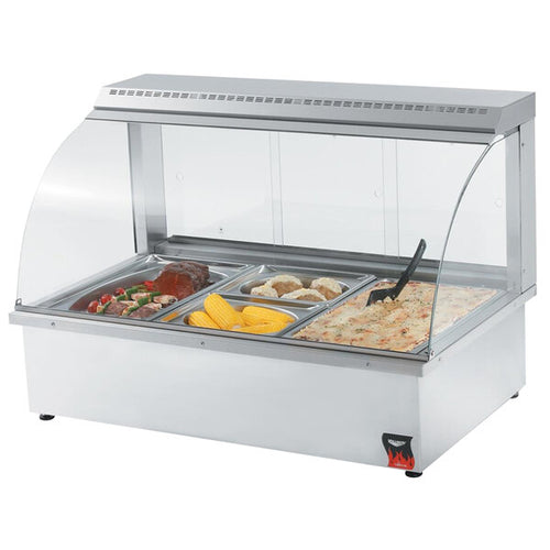 Vollrath 40732 Cayenne Heated Deli Display Case, 43" Countertop, Wet/Dry Heat, 120V