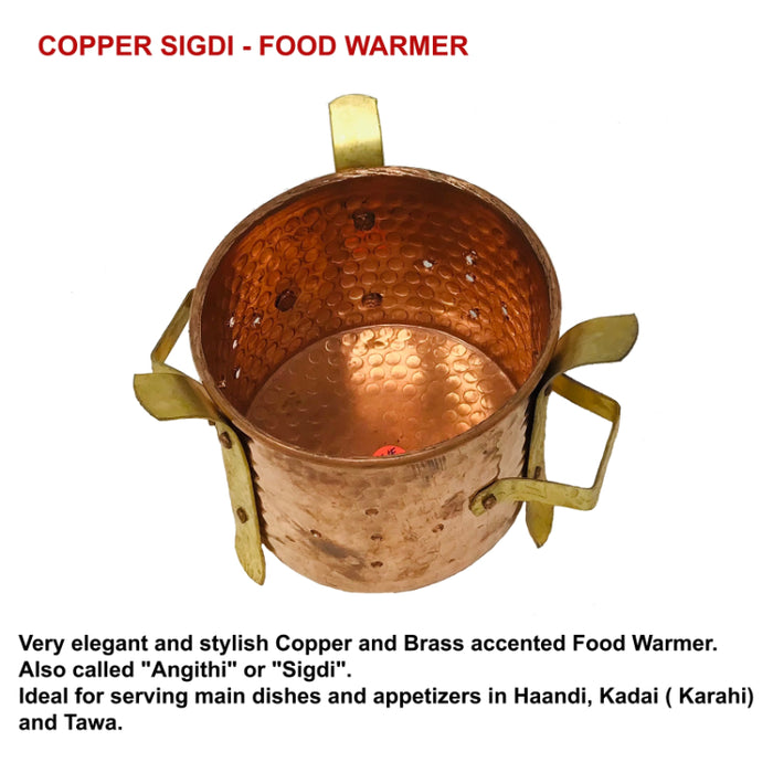 Copper Sigdi - Food Warmer