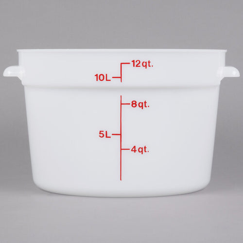 Cambro Poly Round Food Storage Container White ( Case of 6 )