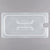 Cambro Translucent One Third Size Food Pan Lid with Handle and Spoon Notch ( Case of 6 )