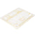 Cambro H Pan Half Size High Heat FlipLid with Spoon Notch Amber ( Case of 6 )