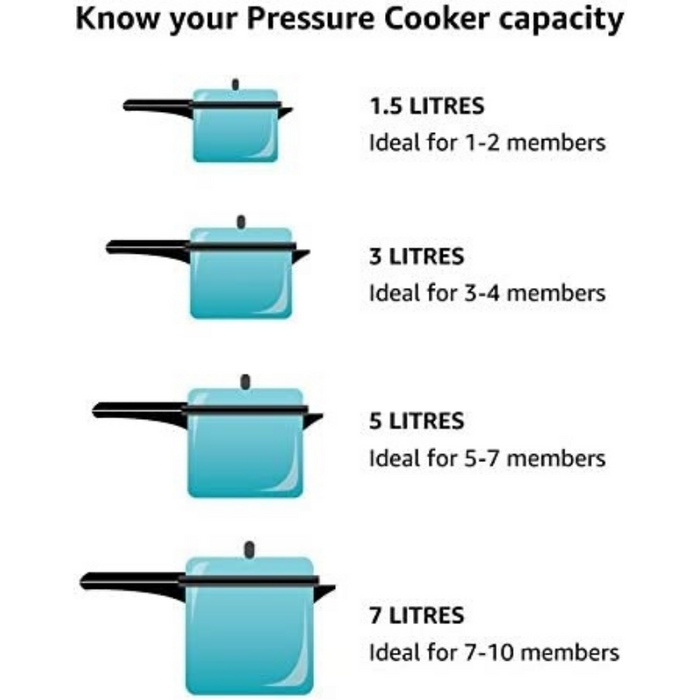 Hawkins Bigboy Aluminum Pressure Cooker - Bigboy Series and Regular : 22, 18, 14, 12, 8, 6.5 Liter sizes