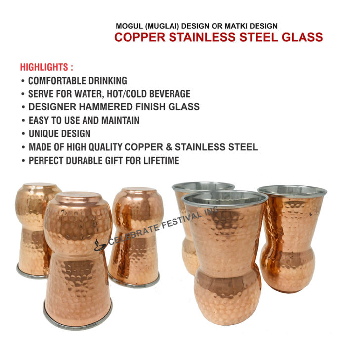 Copper/Stainless Steel Glass