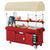 Cambro Kiosk Six Panel Serving Cart with Canopy for Commercial Foodservice