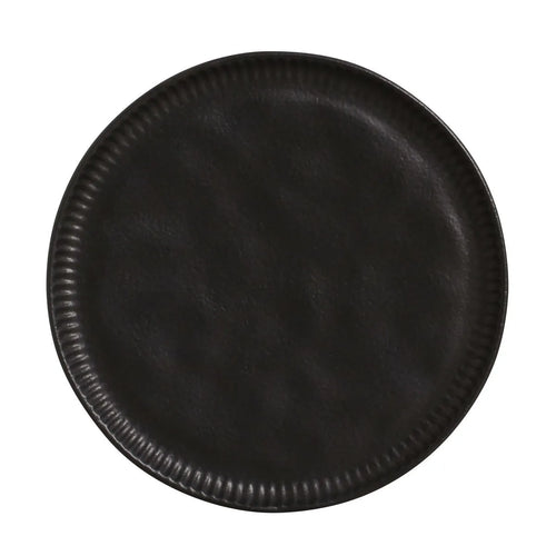 Porto Brasil Linhas Plates Stoneware Matte Black ( Case of 12)