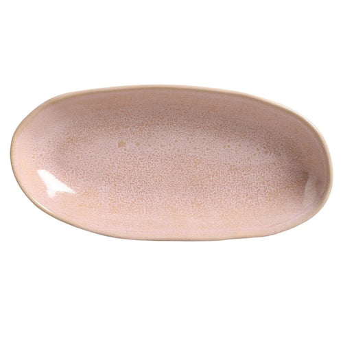 Porto Brasil Organic Deep Oval Platter 21.97" Stoneware Litchi ( Case of 12)