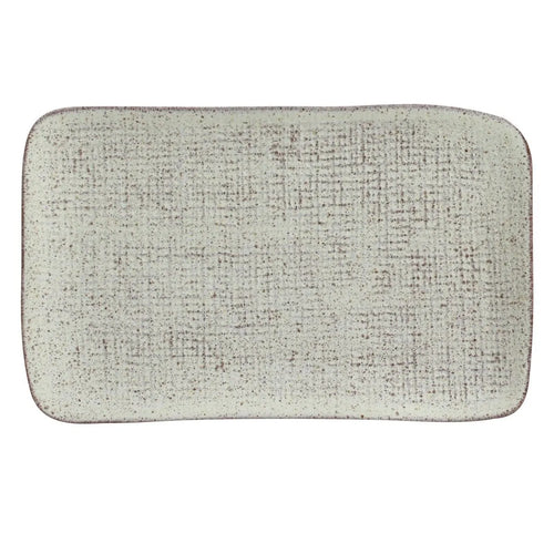 Porto Brasil Juta Rectangular Platter Stoneware Pistache ( Case of 12)