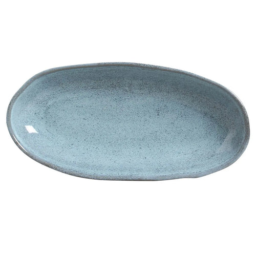 Porto Brasil Organic Deep Oval Platter 21.98oz Stoneware Breeze ( Case of 12)