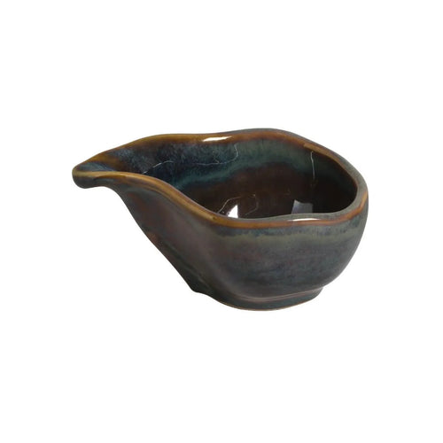 Porto Brasil Organic Teardrop 1.35" Stoneware Oceano ( Case of 12)