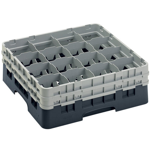 Cambro Camrack 16 Compartment Glass Rack with 6 1/8 Inch Compartments ( Case of 4 )