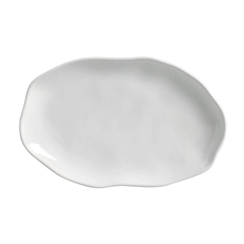 Porto Brasil Bio Shallow Oval Platter 11.81 in. Stoneware New White ( Case of 12)