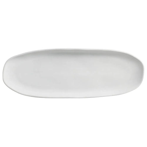 Porto Brasil Shallow Oval Platter Stoneware New White ( Case of 12)