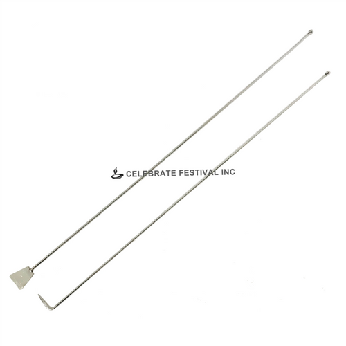 Naan/ Bread Removing Skewer for Tandoor: comes in a pair : Stainless Steel