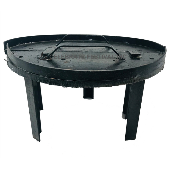 Baffle Burner Plate for Tandoor Clay Oven with welded legs in 13, 16, 18. 20, 22 & 24 Diameter Sizes