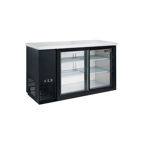 Dukers Bar Beverage Cooler Refrigerator DBB48-S2 2-Door Bar and Beverage Cooler (Sliding Doors)