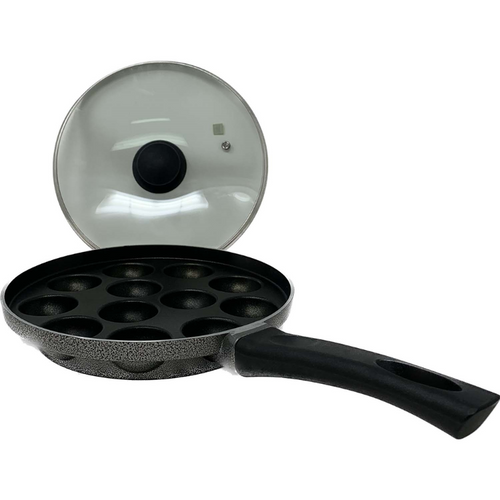 Prestige Nonstick Appe Pan with Glass Lid, 12 Cups