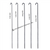 Mild Steel (Iron) BBQ SKEWERS - SQUARE (RECTANGLE), Options 3,4,6,8 & 10 MM thickness
