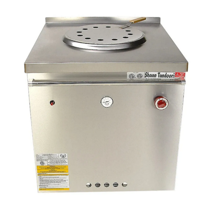 Shaan NSF ETL Certified Tandoori Clay Oven for Restaurant - Jumbo 34" Wide, Made in UK - Natural Gas