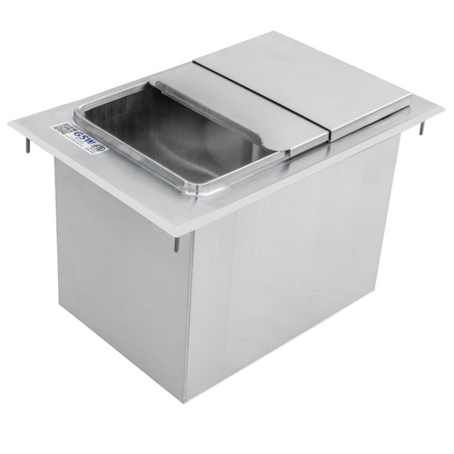 Stainless Steel Drop-In Ice Bin
