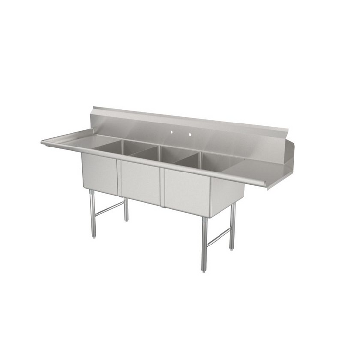 3 Compartment Sink Dishtables - by GSW