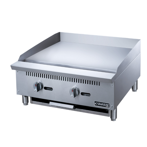 Dukers Griddles DCGM24 24 in. W Griddle with 2 Burners