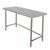 GSW Work Table - All Stainless Steel, Flat Top Open Base