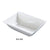 Yanco SW-406 Sea Wave Rectangular Bowl, 8 oz, China, Bone White (3Dz)