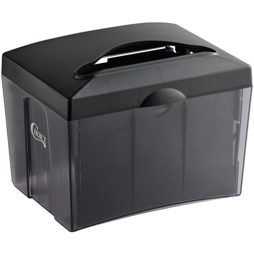 Choice Smoke Black Tabletop Fullfold Napkin Dispenser