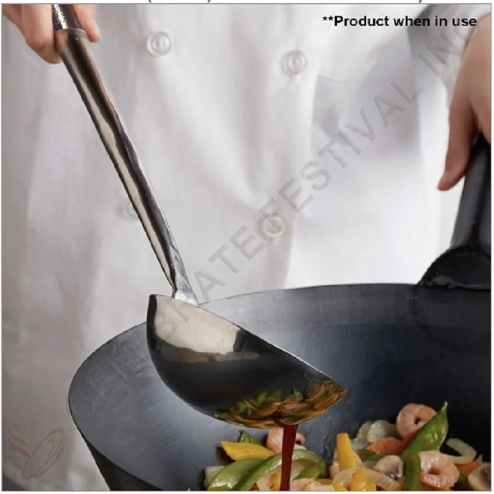 Indian Cooking Ladle/ Stainless Steel Dabbu With Smooth Handle ( Ladle) # 6 with Steel Handle/ ~10 oz