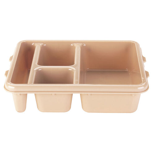 Cambro Camwear 9 x 14 Four Compartment Deep Meal Delivery Tray ( Case of 24 )