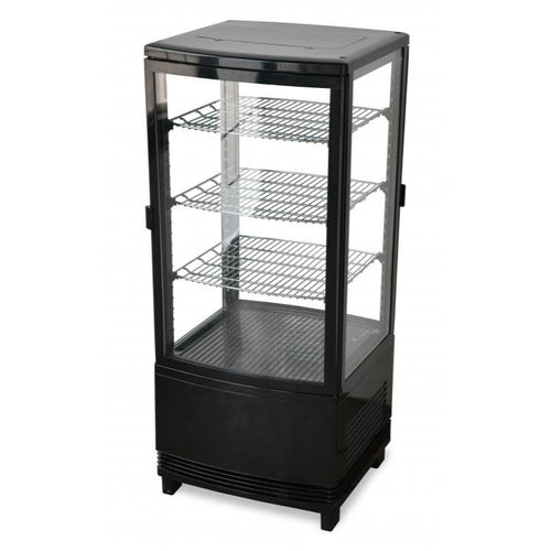 Omcan RS-CN-0078-D 17-inch Countertop Pass-Through Refrigerated Display Case Two Glass Doors, 78 L Capacity