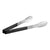 Vollrath 4781220 12-inch stainless steel one-piece scalloped tongs with black Kool-Touch® handle