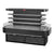 Howard McCray SC-OD42I Black 3-Shelf High Island Open Air Curtain Merchandiser - 115/208-230V