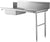 Omcan Soiled Dish Table with Sink, 18-Gauge Stainless Steel