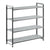 Cambro Camshelving Elements 4-Shelf Vented Starter Shelving Unit – Speckled Gray