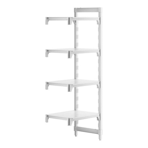 Cambro Camshelving Premium Add-On 4S Shelving Unit – Speckled Gray