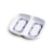 Yanco PO-1102 Double Sauce Dish, Chinese Style, Melamine, Pack of 72 (6 Dz)
