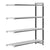 Cambro Camshelving Elements 4-Shelf Vented Add-On Shelving Unit – Speckled Gray