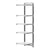 Cambro Camshelving Elements 5-Shelf Solid Add-On Shelving Unit – Speckled Gray