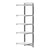 Cambro Camshelving Elements 5-Shelf Vented & Solid Add-On Shelving Unit – Speckled Gray