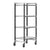 Cambro Camshelving Elements 4-Shelf Vented Mobile Shelving Unit – Speckled Gray