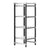 Cambro Camshelving Elements 4-Shelf Vented/Solid Starter Shelving Unit – Speckled Gray