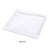 Yanco SW-107 Sea Wave 7″ Square Plate, China, Bone White (3Dz)