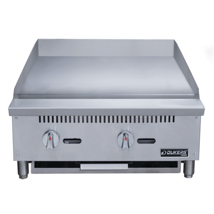 Dukers Griddles DCGMA24 24 in. W Griddle with 2 Burners