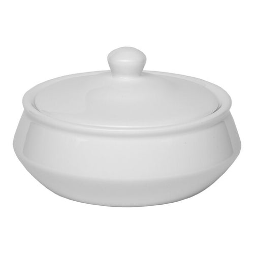 Ariane Round Porcelain Soup Bowl with Lid Buffet Ivory ( Case of 4 )