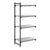 Cambro Camshelving Basics Plus 4-Shelf Add-On Unit Brushed Graphite