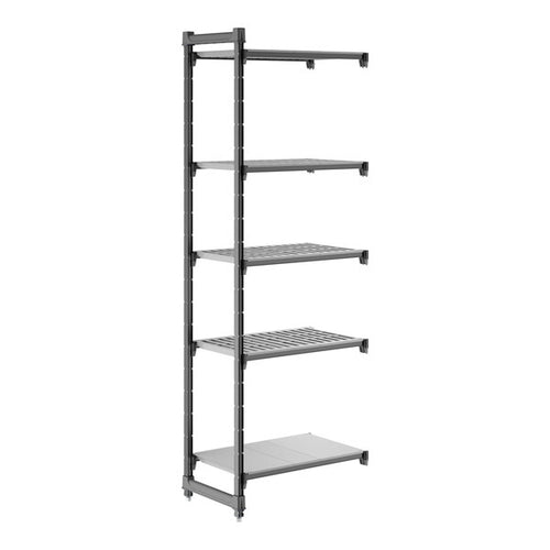 Cambro Camshelving Basics Plus Add-On 5VS Shelving Unit – Brushed Graphite