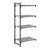 Cambro Camshelving Basics Plus Add-On 4V Shelving Unit – Brushed Graphite