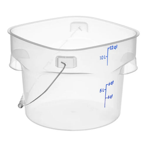 Cambro FreshPro CamRound Pail with Bail Translucent Food Storage Container ( Case of 6 )