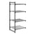 Cambro Camshelving Basics Plus Add-On 4VS Shelving Unit – Brushed Graphite